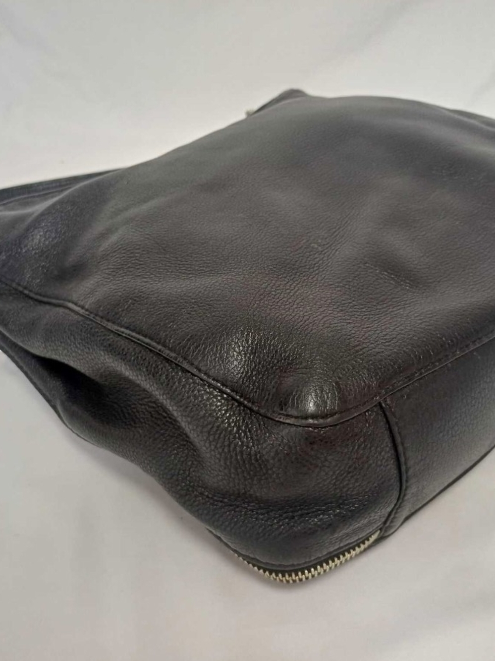 Michael Kors Essex Black Pebbled Leather Shoulder Hobo Bag - Picture 5 of 7